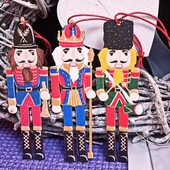 3 шт. Деревянные подвески Щелкунчик. Германия