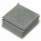 Набор салфеток с абразивной сеткой для кухни 5 шт. 20×20 см металлизированные