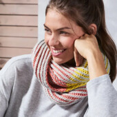 ♕ Сучасний, стильний в'язаний шарф-трубу від tchibo