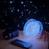 Гірлянда роса 50 м з пультом холодний колір