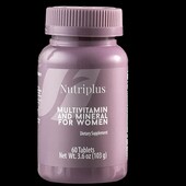 Мультивітамінний комплекс з мінералами для жінок Nutriplus, 60 шт