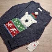 С&А! Свитер для мальчика, с милым мишкой! 122! 41