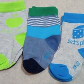 Лот 3 пари. Шкарпетки з біо-бавовни Tchibo(Німеччина) розмір 19-22