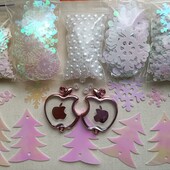 Набір сніжинок і наместин, 500шт