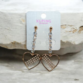 Сережки 'Xuping' Фіаніт (позолота 18к) 085676