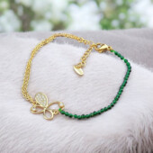 Браслет 'Xuping' Фіаніт 18 см. (позолота 18к) 090276