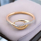 Каблучка 'Xuping' Фіаніт (Позолота-родій) 090527