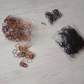 500 шт нейлонових гумок.кольорові