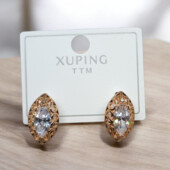 Сережки 'Xuping' Фіаніт (позолота 18к) 098676