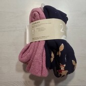 Topomini! Утеплені колготки для дівчинки 74/80 зріст, 2 шт! Лот 27