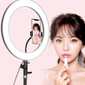 Светодиодная селфи-лампа с держателем телефона.26 см