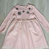 Leigh Tucker брендовое нарядное трикотажное платье на девочку рост 122 см