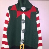 Мужской Новогодний свитер в отличном состоянии
