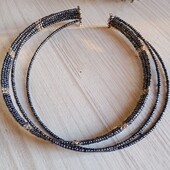 Кольє з бісера багатоярусне