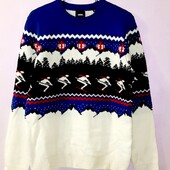 Burton Чоловічий Новорічний Різдвяний світер у відмінному стані