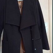 Пальто кашемірове шоколадне коричневе трендовий колір