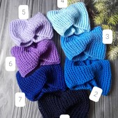 Стильна пов'язочка на голову.Варіант №3.Модний аксесуар,альтернатива шапці! одна на вибір