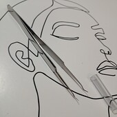 Пинцет для наращивания ресниц, для рукоделия?