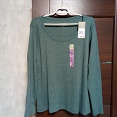 Новый брендовый реглан-лонгслив р.XL(18-22).