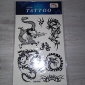Тимчасове тату дракони
