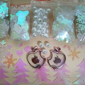 Набір сніжинок і наместин, 500шт