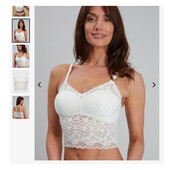 топ майка из кружева цвета слоновой кости TU р.М/L