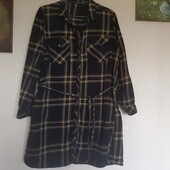 Длинная теплая рубашка jean pascale, разм. XL/XXL