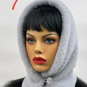 Женский капор альпака на флисе разные цвета новинки сезона