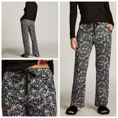 Hunkemoller! Віскозні домашні жіночі штани в квіти Xs розмір black! Лот 4