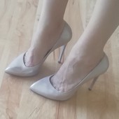 Дуже багато лотів, обирайте, економте на доставці❤Нюдові перлам.лодочки нат.шкіра-37р24,5см по уст.❤