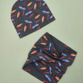 Набір осінній шапка + хомут для хлопчика...