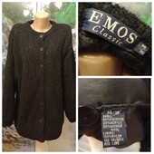 Красивый мохеровый теплый фактурный - кардиган -куртка для пышных модниц.