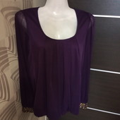 Розпродаж! Брендовая красивая шифоновая блуза р.10-12