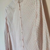 Брендова бавовняна блуза сорочка з прінтом