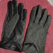 Теплые кожаные перчатки Esmara 7,5