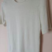 Брендовий вовняний джемпер топ на короткий рукав