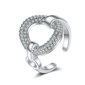 Скидка только до НГ ,Рождеству!Стильное серебряное изящное кольцо с цирконами.Серебро 925 пр.