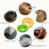 2 шт! Лапки для видалення шерсті домашніх тварин з одягу, меблів, білизни