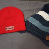 Дві шапки одним лотом H&M+Sinsay,5-8років,стан нових!