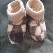 теплі тапки чуні для бабусі устілка 24 см розмір 37-38