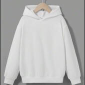 Білосніжне худі з капюшоном, 13-14 років
