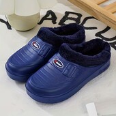 Теплі сині зимові галоші з хутром 40/41р— комфорт і тепло для кожного дня