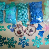 Набір сніжинок і наместин, 900шт