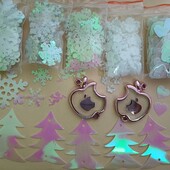 Набір сніжинок і наместин, 500шт