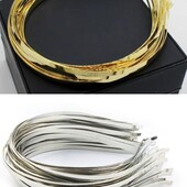 10шт Обручі заготівки для волосся, 5мм колір на вибір