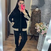 Только черный цвет в лоте. Очень теплый брючный костюм альпака большой размер