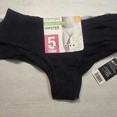 Есмара! Трикотажні жіночі труси, хіпстери 36/38 євро, в лоті 5 шт! Лот 7