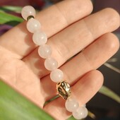 Браслет рожевий кварц + мішечок