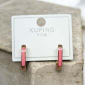Сережки 'Xuping' Емаль (позолота 18к) 115140