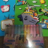 Розмальовка для малят 2 шт+ набір двосторонніх маркерів 12 шт